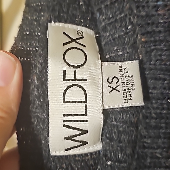 Wildfox Shredded Roses Venice Canal Sweater Gray Size XS - Picture 7 of 14